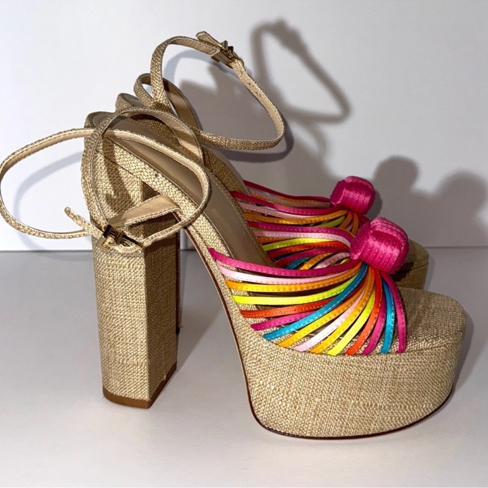 Larroude Valerie 140 MM Knotted Platform Sandals